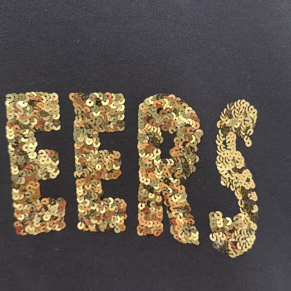1901 Gold Sequin CHEERS Crewneck | Size Small - Picture 3 of 7